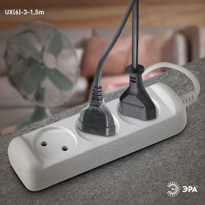 Удлинитель Эра  UX(6)-3-1,5m