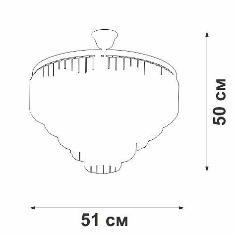 Люстра на штанге Vitaluce V58250 V58250-8/8
