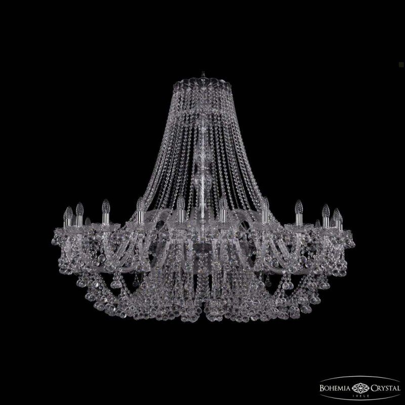 Подвесная люстра Bohemia Ivele Crystal 1409 1409/24/530 Ni