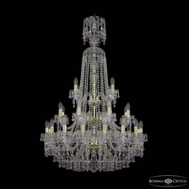 Подвесная люстра Bohemia Ivele Crystal 1410 1410/16+8+4/300/XL-130/3d G V7010