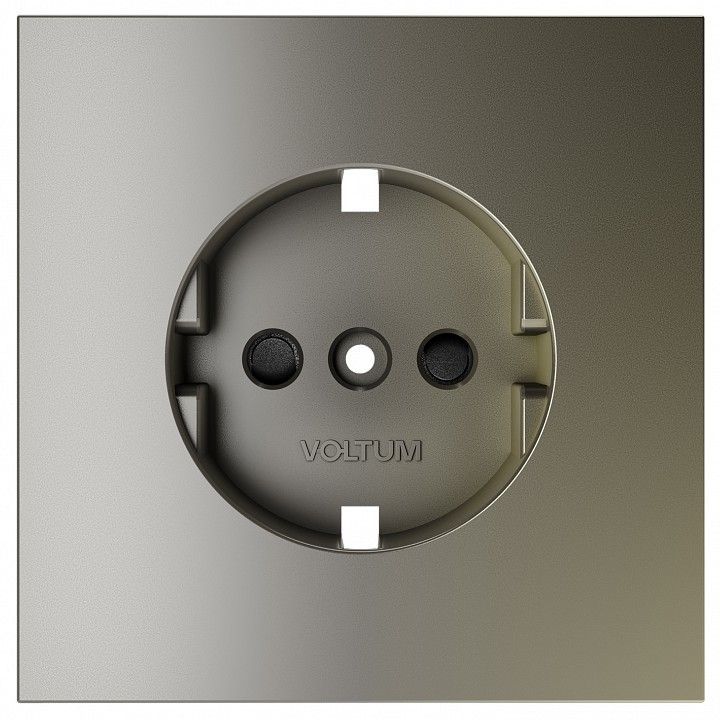 Накладка для розетки с заземлением и со шторками Voltum S70 VLS000704