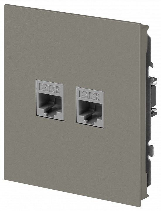 Розетка двойная Ethernet RJ-45 без рамки Эра Arktik Б0070490