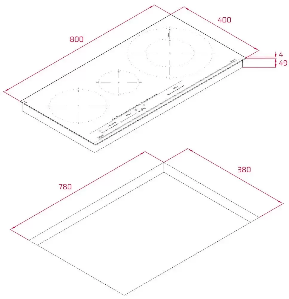 Индукционная варочная панель Teka IZC 83620 MST BLACK