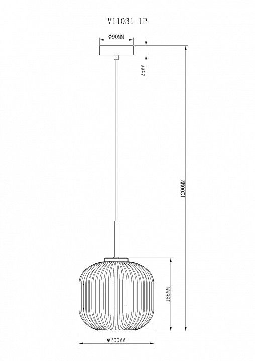 Подвесной светильник Moderli Ivory V11031-1P