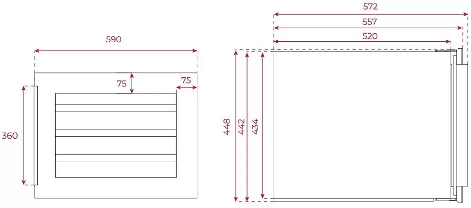 Встраиваемый винный шкаф Teka RVI 10024 GBK