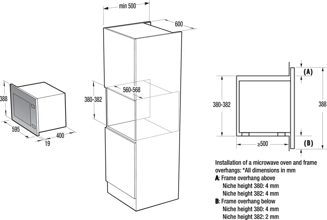 Встраиваемая микроволновая печь Gorenje BMX251M2BG