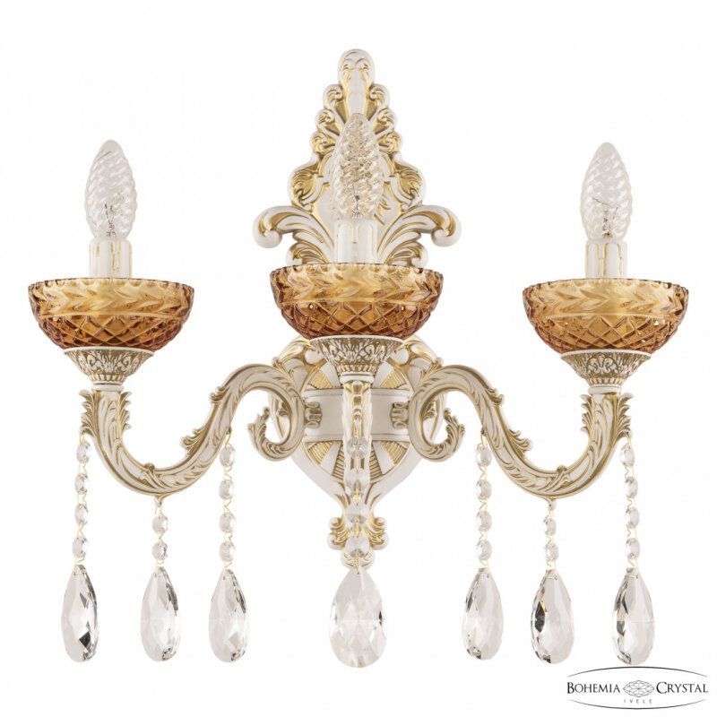 Бра Bohemia Ivele Crystal AL7901 AL7901B15/3/175 A WMG P Amber/M-1F