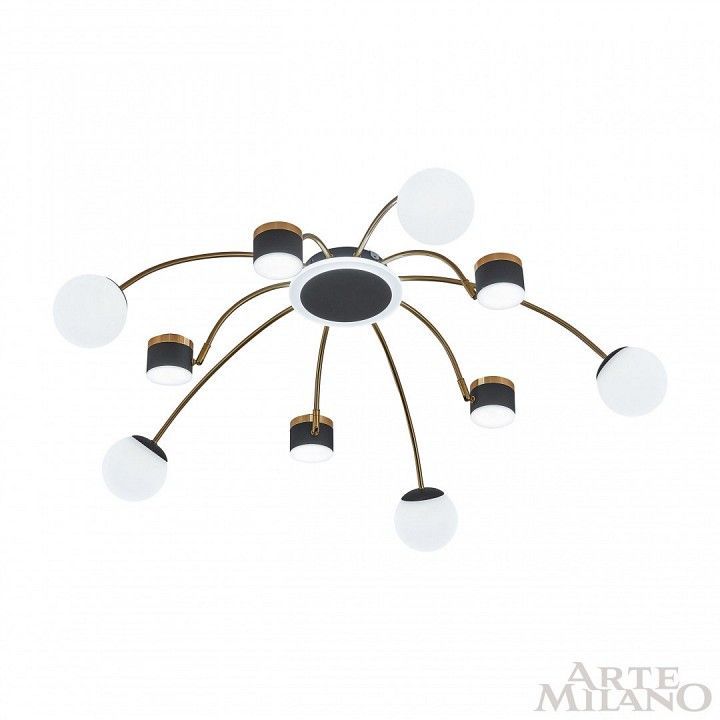Потолочная люстра Arte Milano Ferrara-71040 272040/10 BK/GD