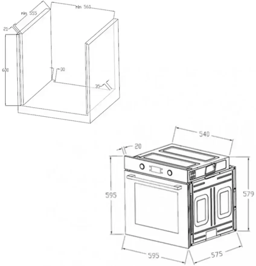 Шкаф духовой электрический MAUNFELD AEOH.749W