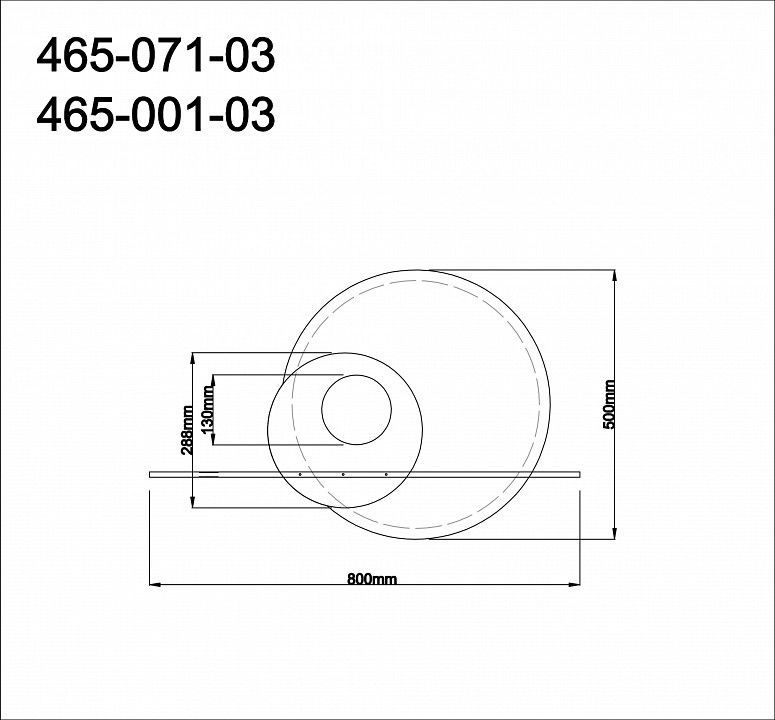 Накладной светильник Velante 465 465-071-03