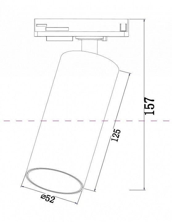 Светильник на штанге Maytoni Technical Фокус TR021-1-12B4K