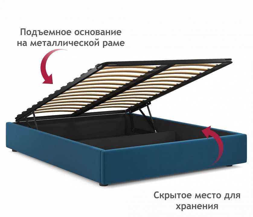 Кровать двуспальная Base 2000x1600 с ПМ с ПМ