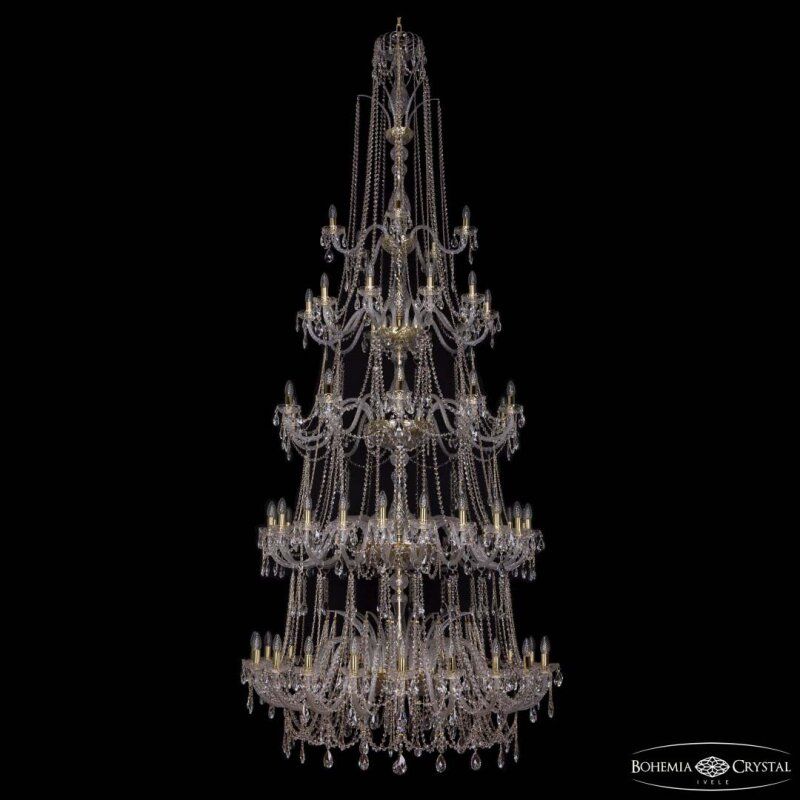 Подвесная люстра Bohemia Ivele Crystal 1411 1411/20+20+10+10+5/460/5d G