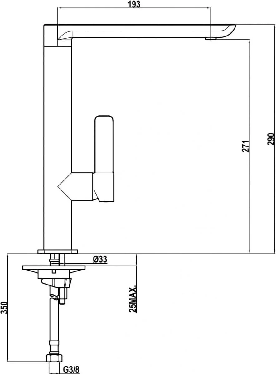 Смеситель Teka FO 915 CHROME