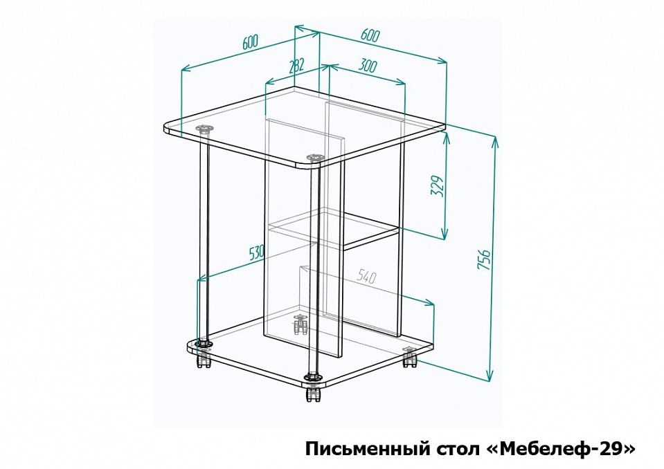 Стол письменный Мебелеф-29
