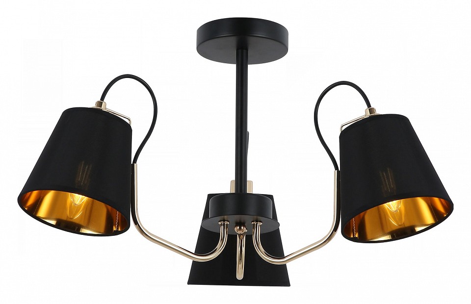 Люстра на штанге ILLUMICO  IL6120-3COU-79 BK GD