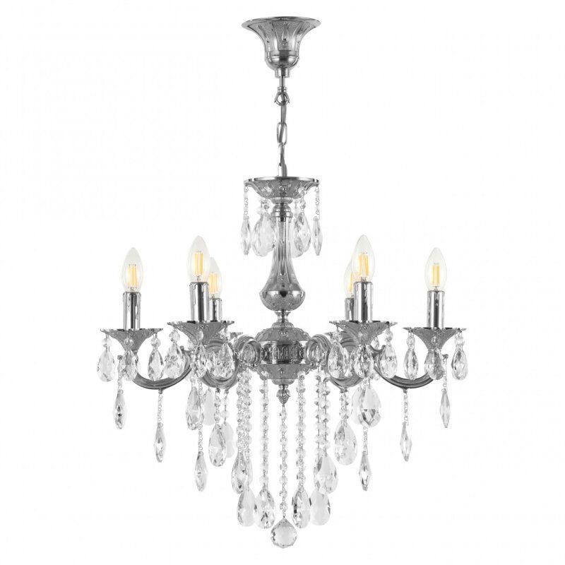 Подвесная люстра Bohemia Ivele Crystal AL77 AL77101/6/175 B Ni