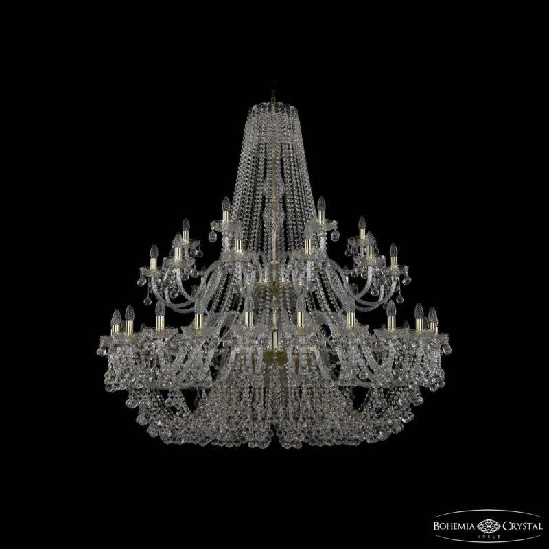 Подвесная люстра Bohemia Ivele Crystal 1409 1409/24+12+6/530/2d G