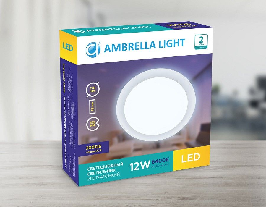 Встраиваемый светильник Ambrella Light DLR 300126