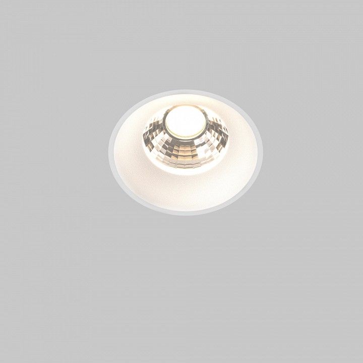 Встраиваемый светильник Maytoni Technical Раунд DL058-12W3K-TRS-W