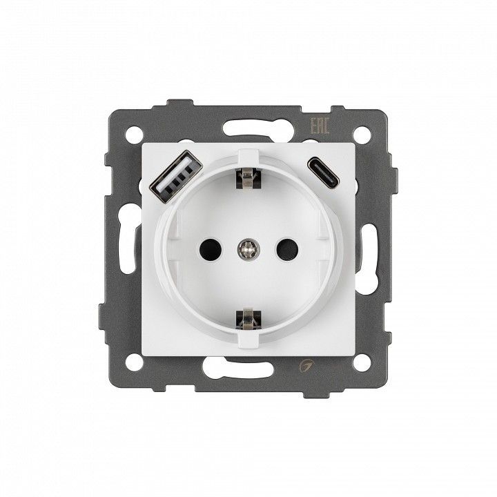Розетка с заземлением и 2хUSB type A и C, без рамки Arlight SCT 049822