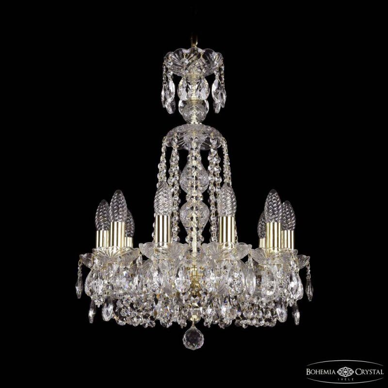 Подвесная люстра Bohemia Ivele Crystal 1402 1402/10/141/XL-58 G