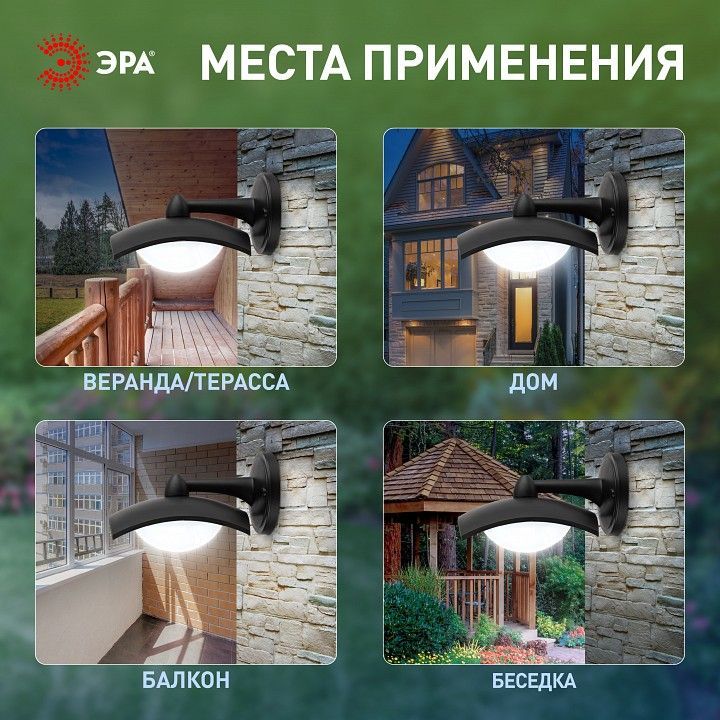 Светильник на штанге Эра  ДБУ 07-8-004 У1 «Дели 4» черный