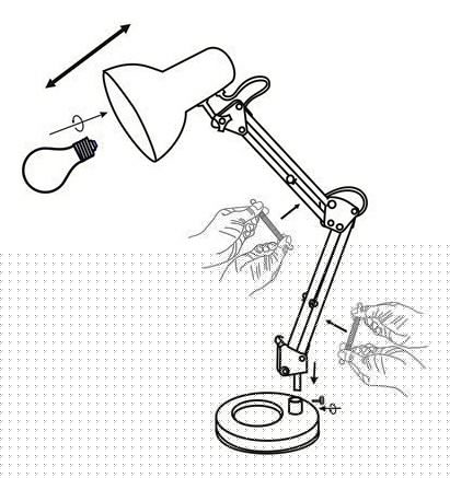 Настольная лампа офисная Globo Famous 24881