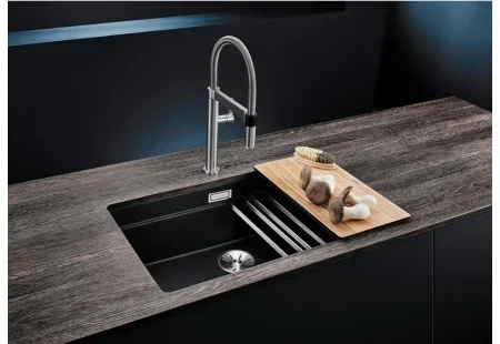 Мойка Blanco Etagon 700-U SILGRANIT® PuraDur® алюметаллик клапан-автомат InFino 525169