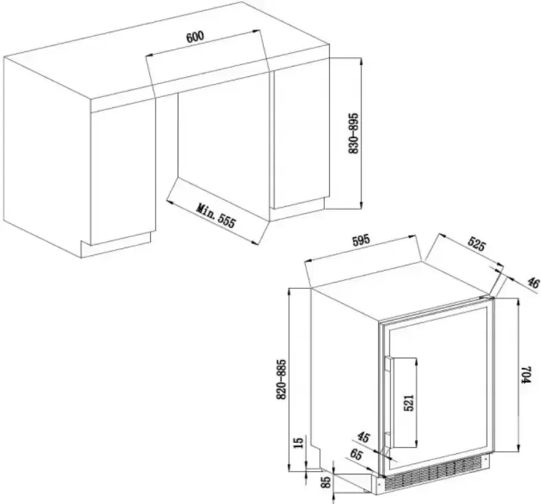 Винный шкаф Climadiff AVU53CDZA