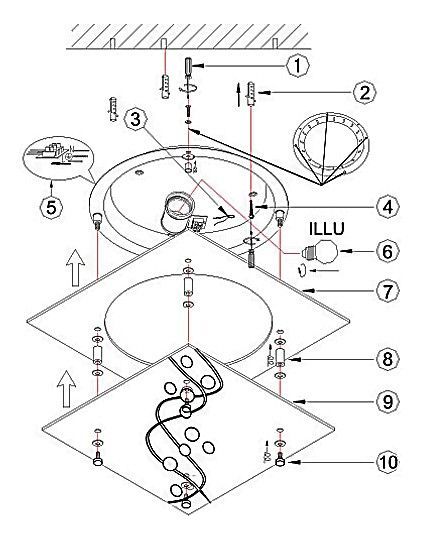 Накладной светильник Globo Ballerina I 48092