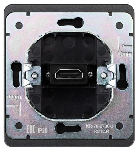 Розетка HDMI без рамки Kranz ROUND KR-78-0730-2