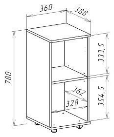 Тумба МФ Jazz С511 С-511СБ