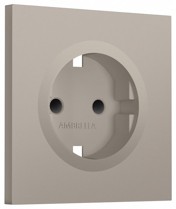 Накладка для розетки с заземлением и со шторками Ambrella Volt SIGMA SP3670