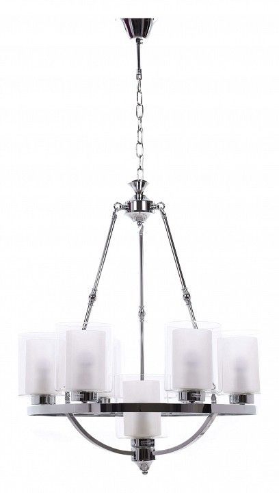 Подвесная люстра LUMINA DECO Santini LDP 1220-7 CHR+WT