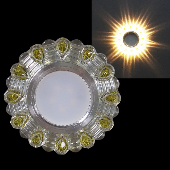 Встраиваемый светильник Reluce  14301-9.0-001LD MR16+LED3W WT/YL
