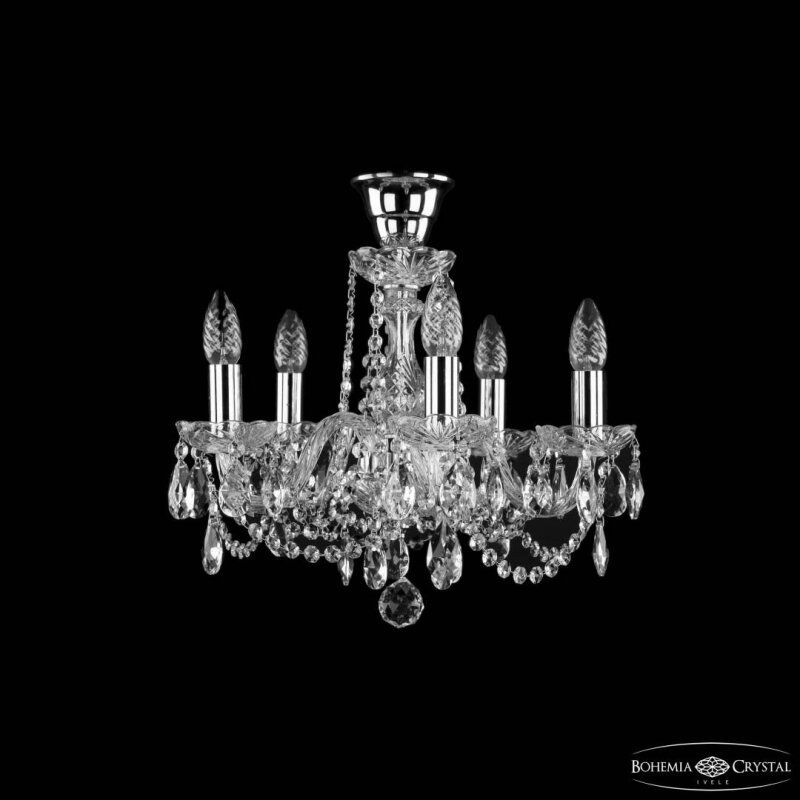 Подвесная люстра Bohemia Ivele Crystal 1402 1402/5/141 Ni Tube