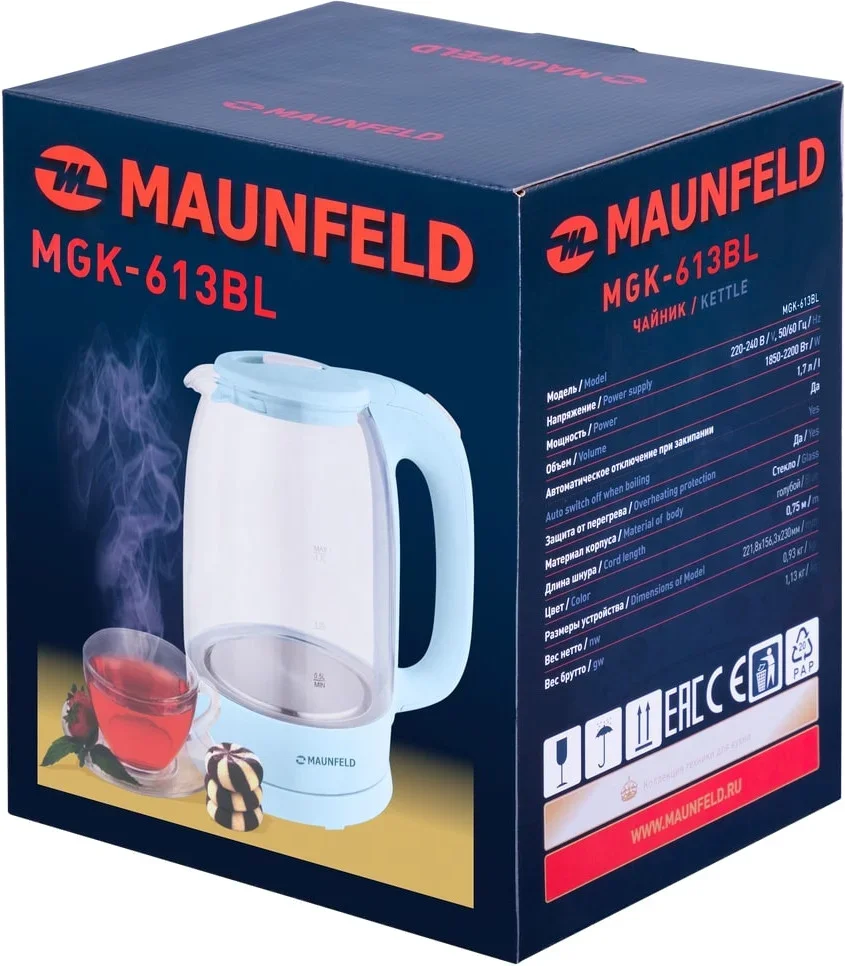 Чайник Maunfeld MGK-613BL