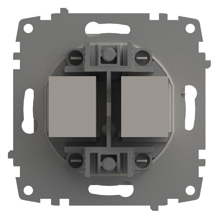 Розетка двойная Ethernet RJ-45 без рамки Elbi Eleсtriс Zena Vega 609-010200-248