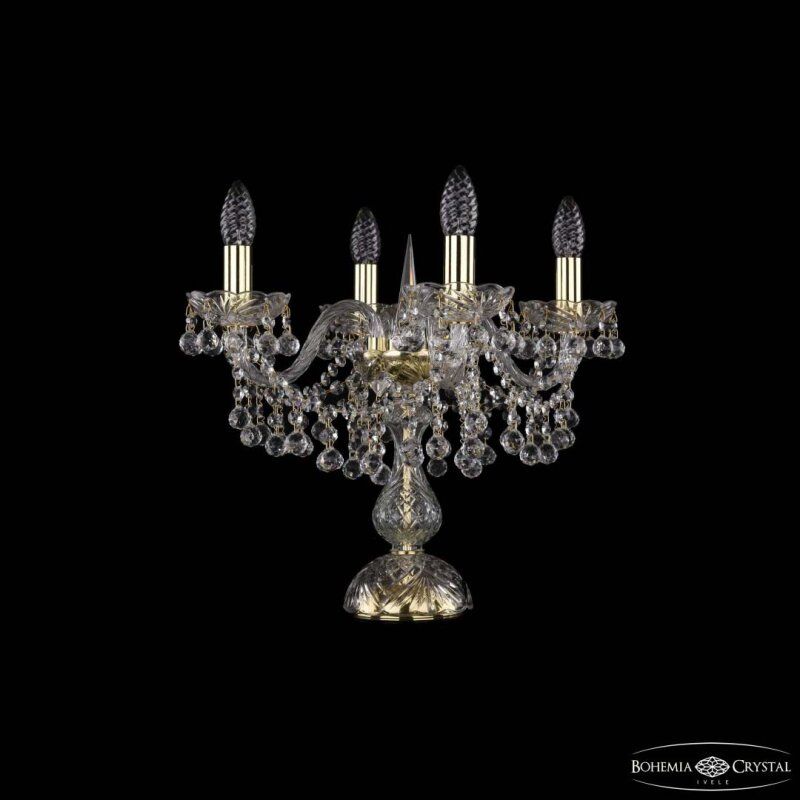 Настольная лампа декоративная Bohemia Ivele Crystal 1409 1409L/4/141-39 G