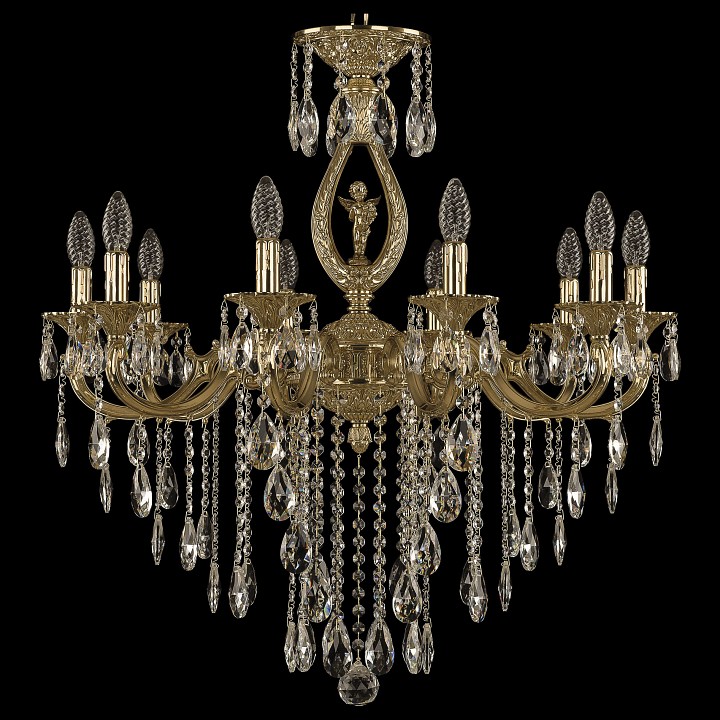 Подвесная люстра Bohemia Ivele Crystal 7101 71401/10/250 B G FA10M