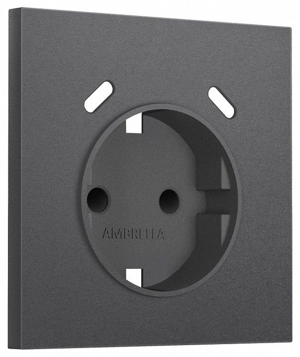 Накладка для розетки с заземлением и со шторками и 2хUSB type C Ambrella Volt SIGMA SP6605