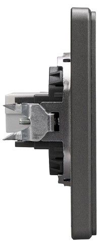 Розетка Ethernet RJ-45 и со шторками, без рамки Kranz ROUND KR-78-0724-2