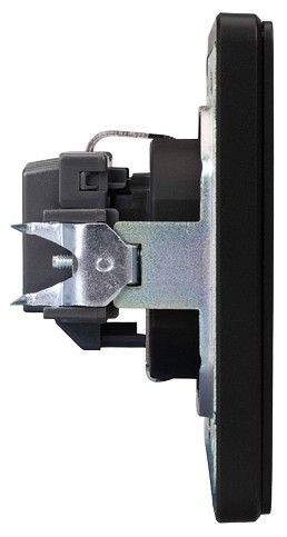 Розетка с заземлением и со шторкой, без рамки Kranz ROUND KR-78-0701-3