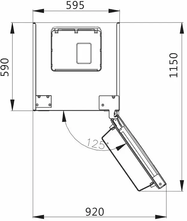 Холодильник Korting KNFC 62029 W