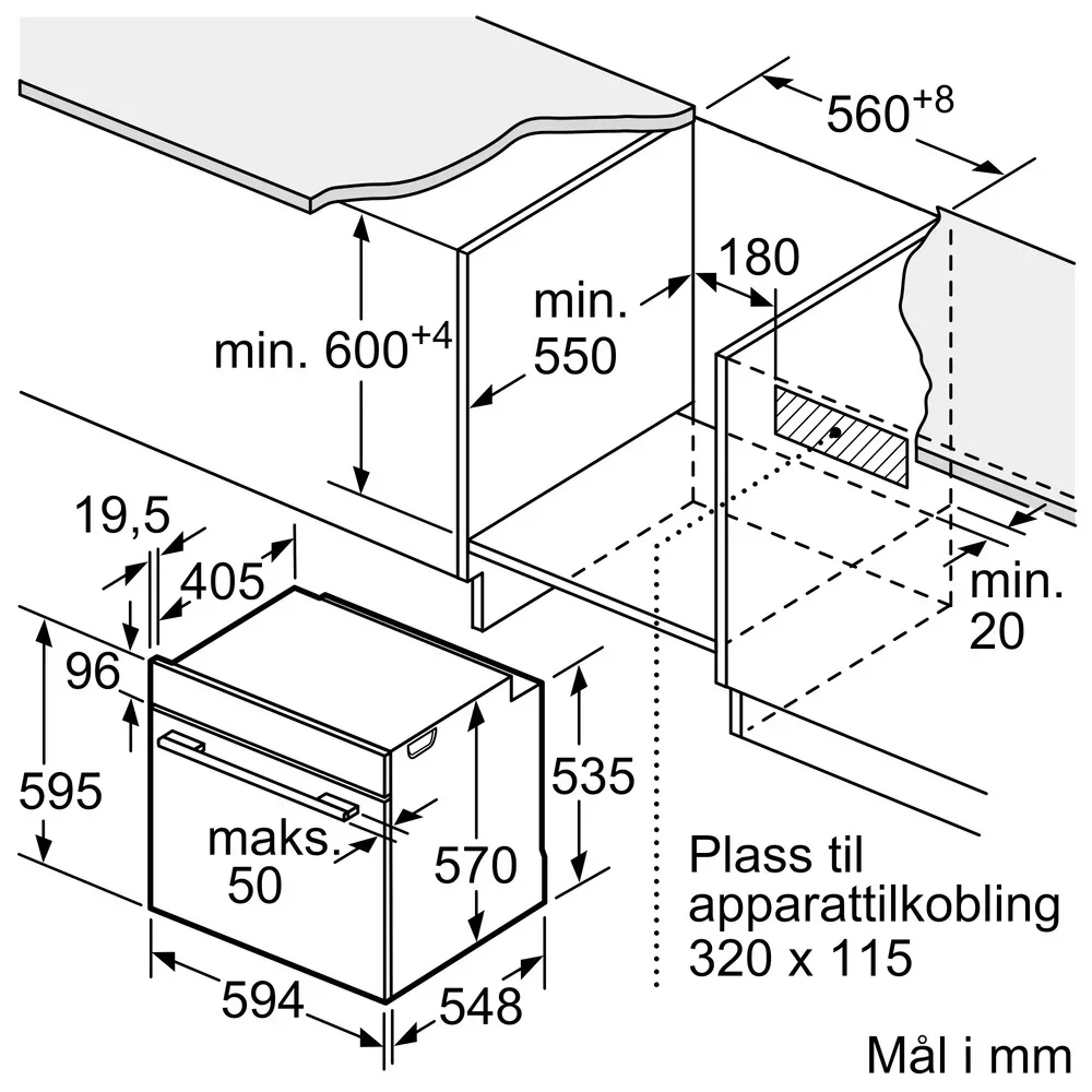 Духовой шкаф Bosch HBA533BS0S