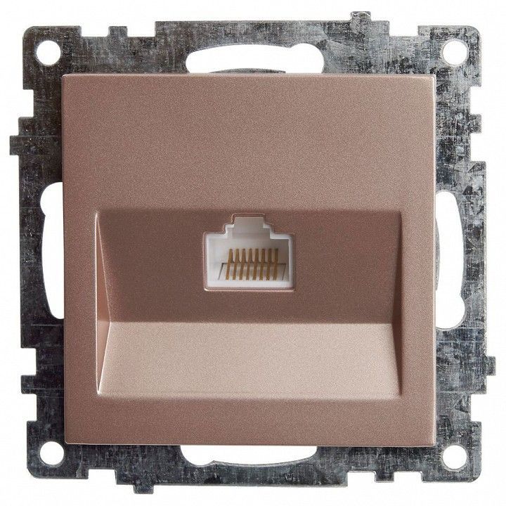 Розетка Ethernet RJ-45 без рамки Stekker Катрин 39599