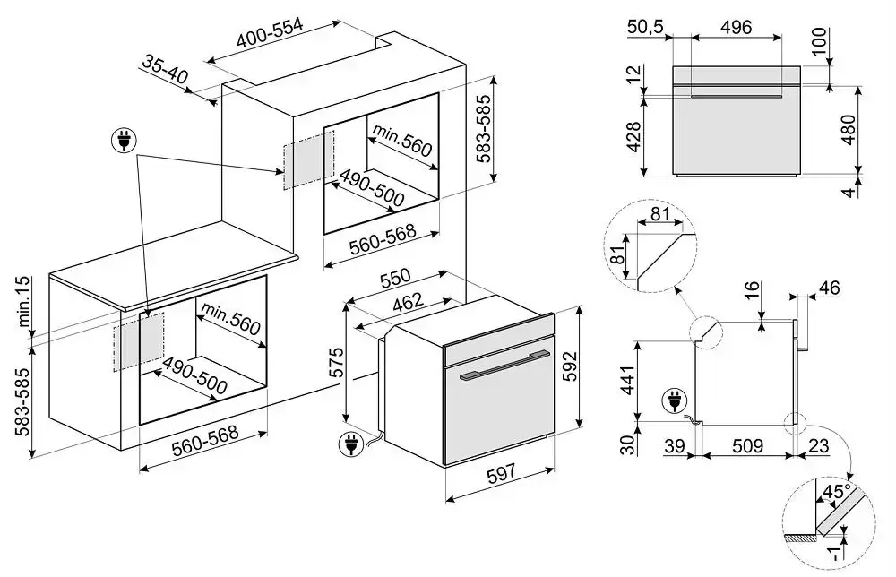 Духовой шкаф Smeg SOP6102TB3