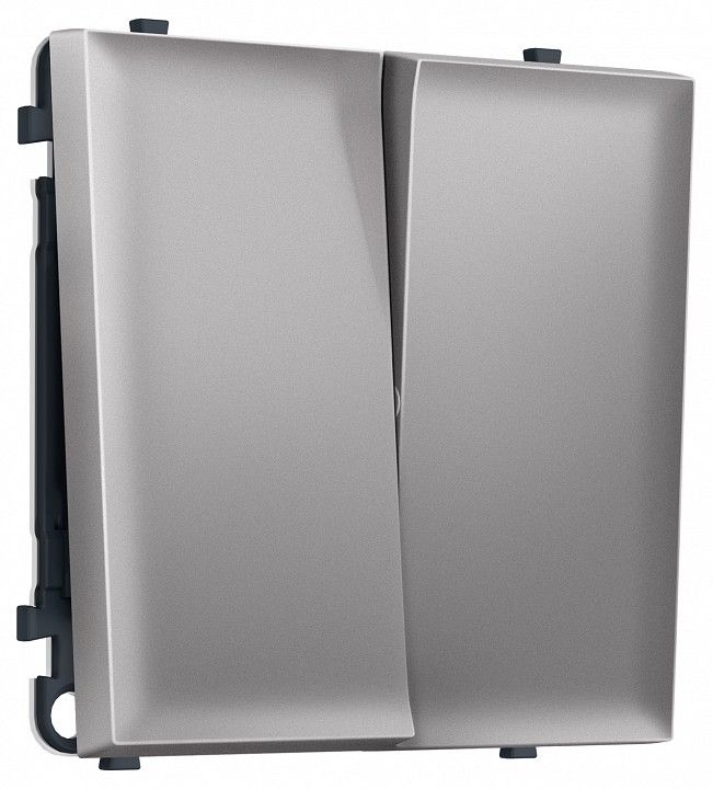 Переключатель перекрестный двухклавишный без рамки Ambrella Volt MS MS503030