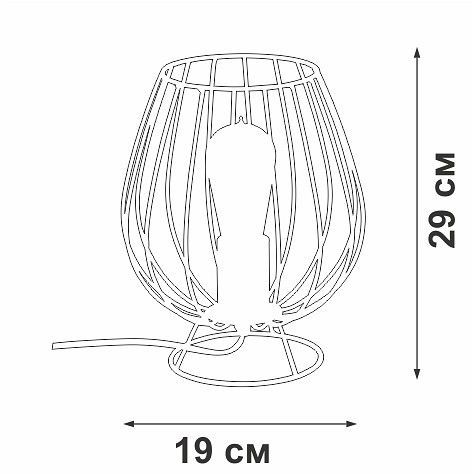 Настольная лампа декоративная Vitaluce V4296 V4296-0/1L